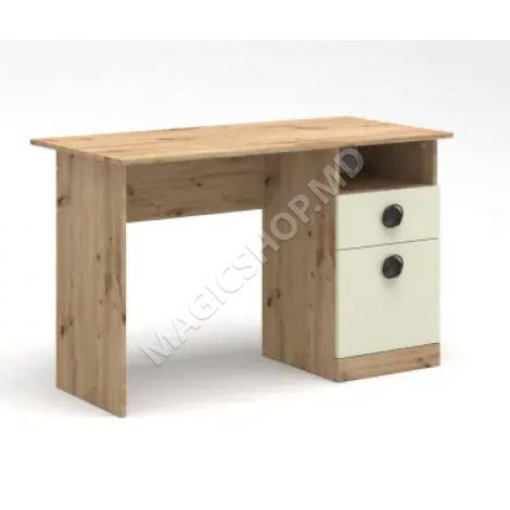 Masa pentru calculator AMIGO 120 cm Alb, Crem, Gri